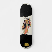 Japans Samurai Black Skateboard (Voorkant)