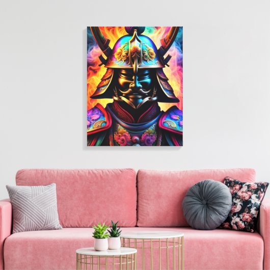 Japans Samurai Canvas Print (Insitu (Woonkamer))