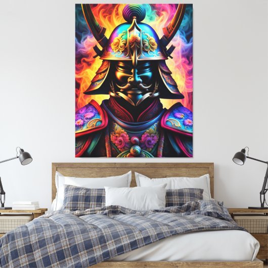 Japans Samurai Canvas Print (Insitu (Slaapkamer))