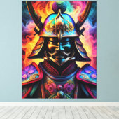 Japans Samurai Canvas Print (Insitu (Houten vloer))