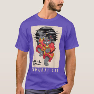 Japans Samurai Cat, Cat, Japanse stijl T-shirt