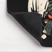 Japans Samurai Cat Tattoo, Kawaii Ninja Cat _1 Muismat (Hoek)