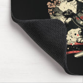 Japans Samurai Cat Tattoo, Kawaii Ninja Muismat (Hoek)