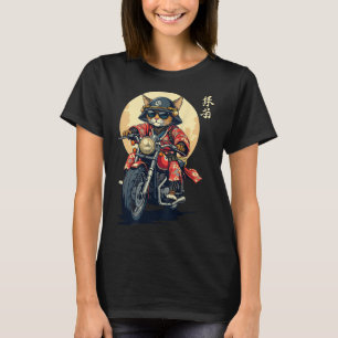 Japans Samurai Cat Warrior Cat Tattoo Kawaii Nin T-shirt