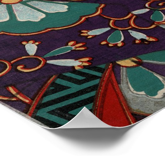 Japans Samurai Chikanobu Detail Poster (Hoek)