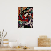 Japans Samurai Chikanobu Detail Poster (Keuken)