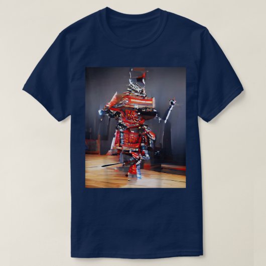 Japans Samurai CyberPunk Graphic T-shirt (Design voorkant)