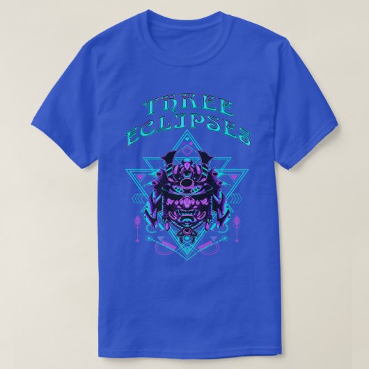 Japans Samurai Cyborg Oni Masker Premium T-Shirt C (Design voorkant)