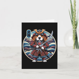 Japans Samurai Dog Tattoo, Beagle Kawaii Ninja _ Kaart