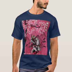 Japans Samurai Fallen Warrior Cherry Blossom Vin T-shirt
