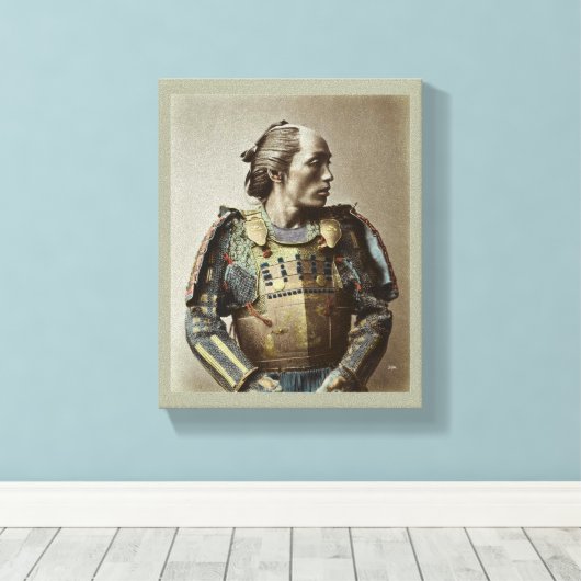 Japans Samurai  Fotografie Canvas Kunst (Insitu (Houten vloer))