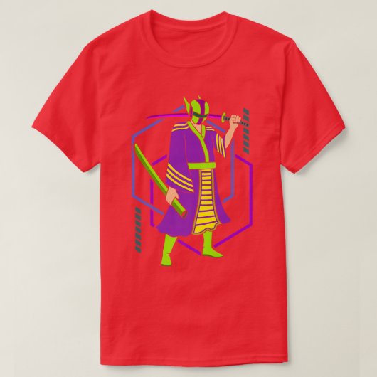 Japans Samurai Fun Samurai Geisha Art Gr T-shirt (Design voorkant)