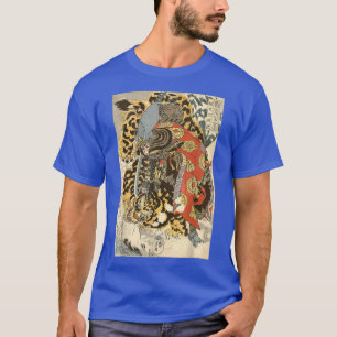 Japans Samurai-generaal strijdt tegen tijgerwerk  T-shirt