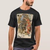 Japans Samurai-generaal strijdt tegen tijgerwerk T-shirt (Voorkant)