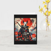 Japans Samurai Groot Deens Tattoo Kawaii Ukiyo-e Kaart (Gele Bloem)