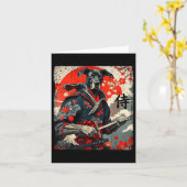 Japans Samurai Groot Deens Tattoo Kawaii Ukiyo-e Kaart (Gele Bloem)