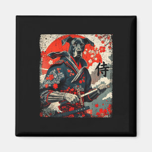 Japans Samurai Groot Deens Tattoo Kawaii Ukiyo-e Magneet