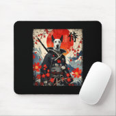 Japans Samurai Groot Deens Tattoo Kawaii Ukiyo-e Muismat (Met muis)