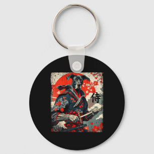 Japans Samurai Groot Deens Tattoo Kawaii Ukiyo-e Sleutelhanger
