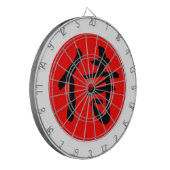 Japans Samurai Kanji Symbol Dartbord (Voorkant Links)