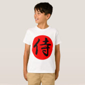 Japans Samurai Kanji Symbol T-shirt (Voorkant volledig)