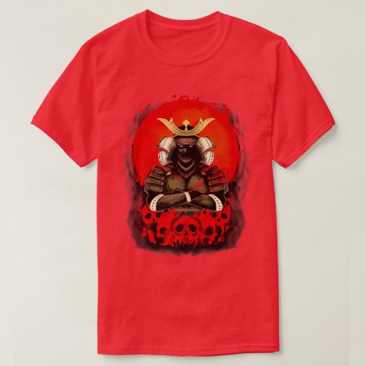 Japans Samurai Katana Premium-exemplaar T-Shirt (Design voorkant)