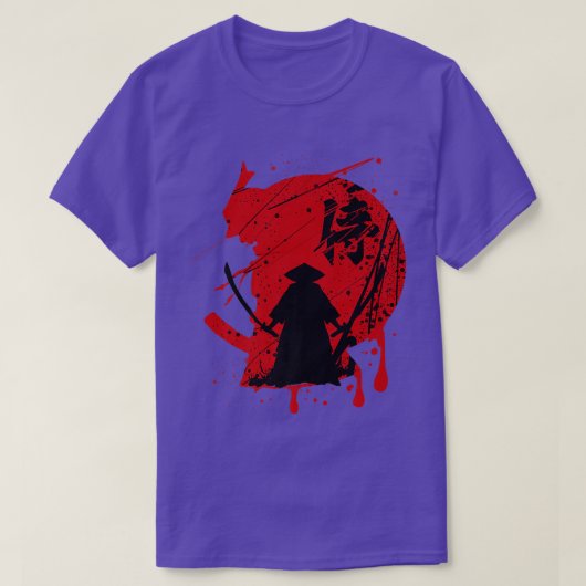 Japans Samurai Katana Premium-exemplaar T-Shirt (Design voorkant)