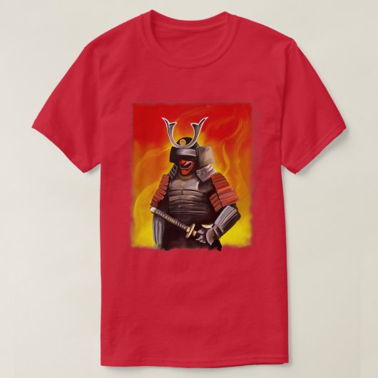 Japans Samurai Katana Premium-exemplaar T-Shirt (Design voorkant)