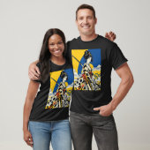 Japans Samurai Meisje Retro Sakura Cherry T-shirt (Unisex)