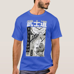 Japans Samurai met Kanji - Koel Japan Manga Com T-shirt
