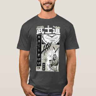 Japans Samurai met Kanji - Koel Japan Manga Com T-shirt