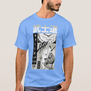 Japans Samurai met Kanji - Koel Japan Manga Com T-shirt