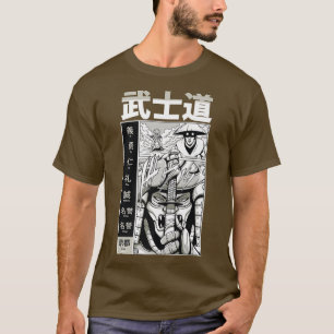 Japans Samurai met Kanji - Koel Japan Warrior K T-shirt