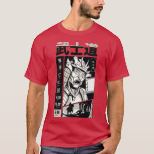 Japans Samurai met Kanji Manga Japan Warrior K T-shirt