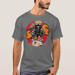 Japans Samurai Ninja Cat Gift Kawaii Tattoo Art T-shirt