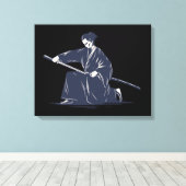 Japans Samurai Painting Canvas Afdruk (Insitu (Houten vloer))