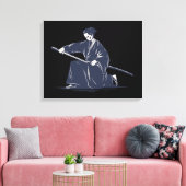 Japans Samurai Painting Canvas Afdruk (Insitu (Woonkamer))