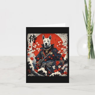 Japans Samurai Pitbull Tattoo Kawaii Ukiyo-e Nin Kaart