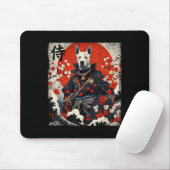 Japans Samurai Pitbull Tattoo Kawaii Ukiyo-e Nin Muismat (Met muis)