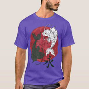 Japans Samurai & Signs met Koi I Japanse Ying T-shirt