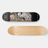 Japans Samurai Skeleton - Aangepast skateboard (Horizontaal)