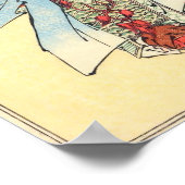 japans samurai sketch tattoo Hokusai art Poster (Hoek)