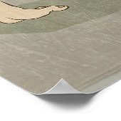 Japans samurai-strijder katana-zwaardgevecht poster (Hoek)