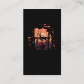 Japans Samurai Sunset Fighter Sword Visitekaartje (Voorkant)