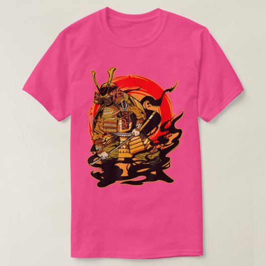 Japans Samurai Sword Katana Armor Warrior T-shirt (Design voorkant)
