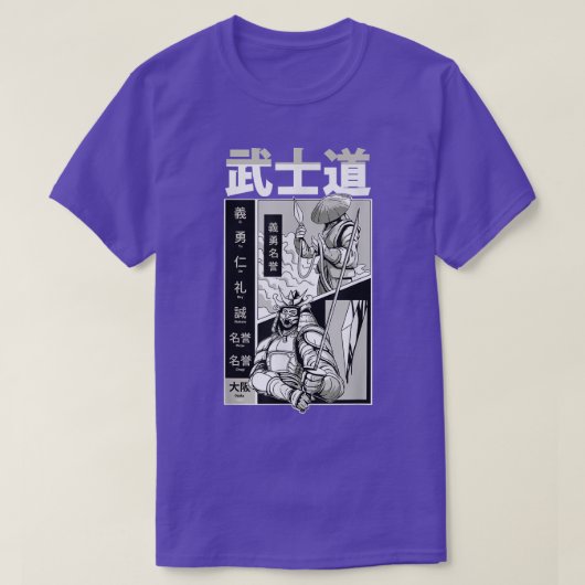 Japans Samurai Szwaardsman Bushido Katana Ancient T-shirt (Design voorkant)