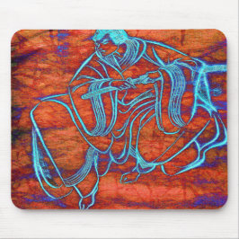 Japans Samurai Szwaarsman Fine Art Mousepad Muismat