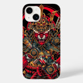 Japans Samurai, Tiger Samurai, katana Case-Mate iPhone Case (Achterkant)
