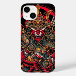Japans Samurai, Tiger Samurai, katana Case-Mate iPhone 14 Hoesje
