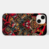 Japans Samurai, Tiger Samurai, katana Case-Mate iPhone Case (Achterkant (horizontaal))
